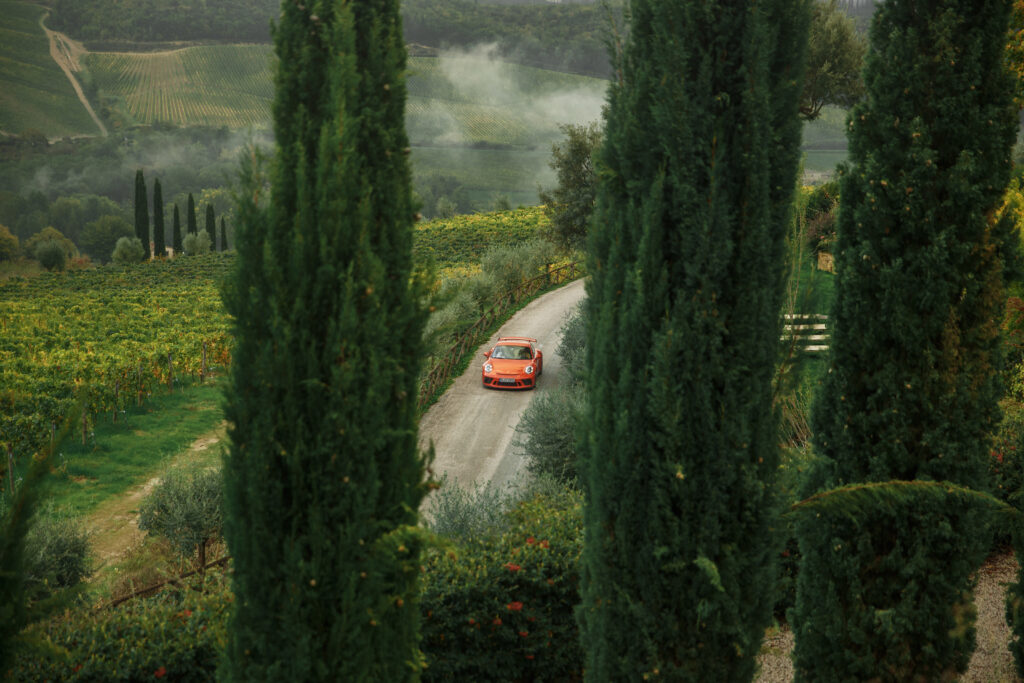 driving in tuscany